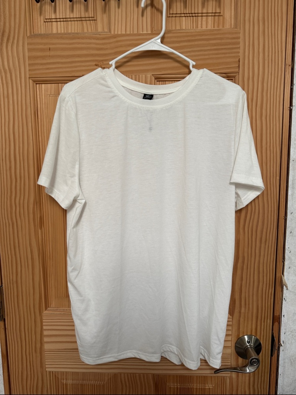 SHEIN White Short Sleeve Crewneck Tee